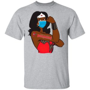 Strong Woman Face Mask With Tampa Bay Buccaneers 2021 Shirt