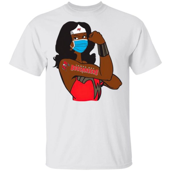 Strong Woman Face Mask With Tampa Bay Buccaneers 2021 Shirt