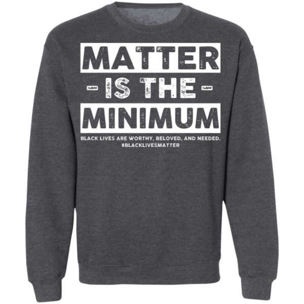 Matter Is The Minimum Black Lives Matter Shirt