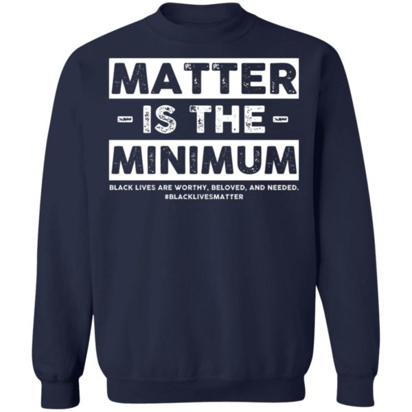 Matter Is The Minimum Black Lives Matter Shirt