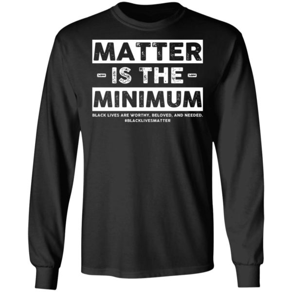 Matter Is The Minimum Black Lives Matter Shirt