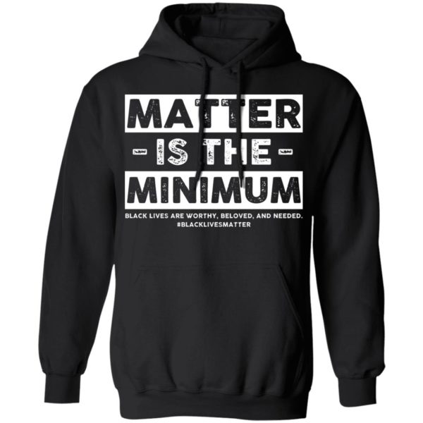 Matter Is The Minimum Black Lives Matter Shirt