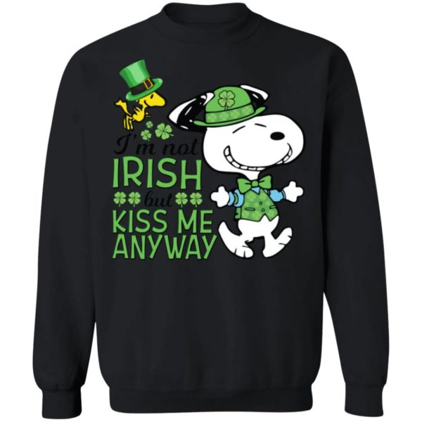 St Patricks Day Snoopy I’m Not Irish But Kiss Me Anyway shirt