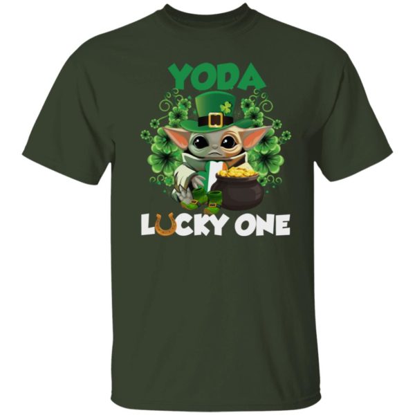 Leprechaun Yoda Lucky One Golden Horseshoe St Patrick’s Day Shirt