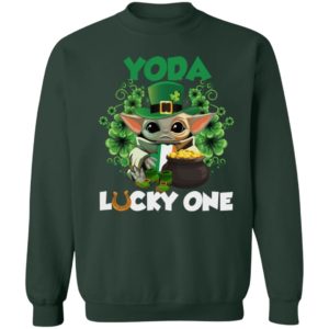 Leprechaun Yoda Lucky One Golden Horseshoe St Patrick's Day Shirt