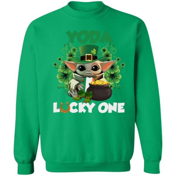 Leprechaun Yoda Lucky One Golden Horseshoe St Patrick’s Day Shirt