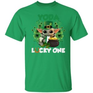 Leprechaun Yoda Lucky One Golden Horseshoe St Patrick's Day Shirt