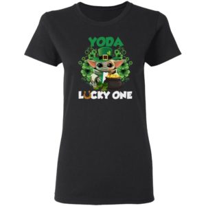 Leprechaun Yoda Lucky One Golden Horseshoe St Patrick's Day Shirt