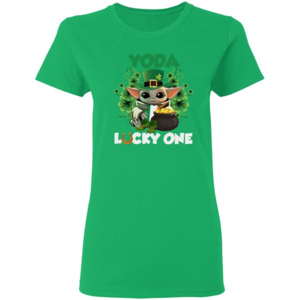 Leprechaun Yoda Lucky One Golden Horseshoe St Patrick’s Day Shirt