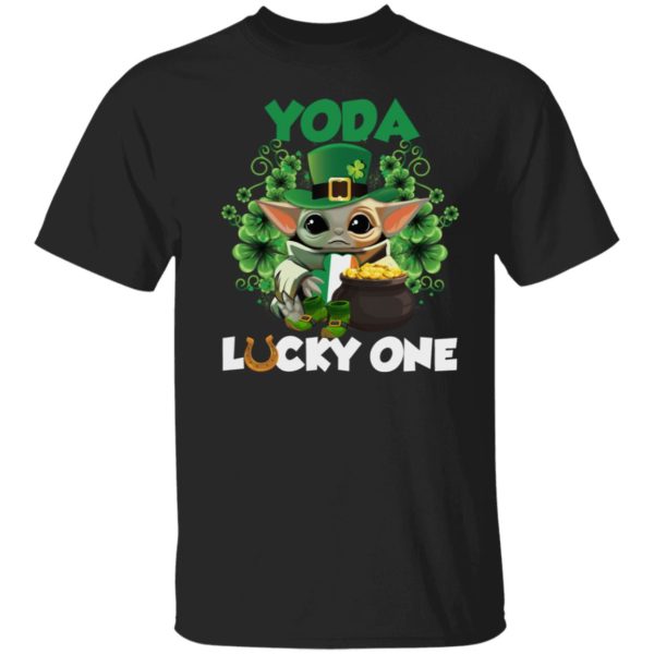 Leprechaun Yoda Lucky One Golden Horseshoe St Patrick’s Day Shirt