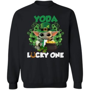 Leprechaun Yoda Lucky One Golden Horseshoe St Patrick's Day Shirt