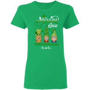 Nurse Gnome Crew Love Shenanigans St Patrick's Day Shirt