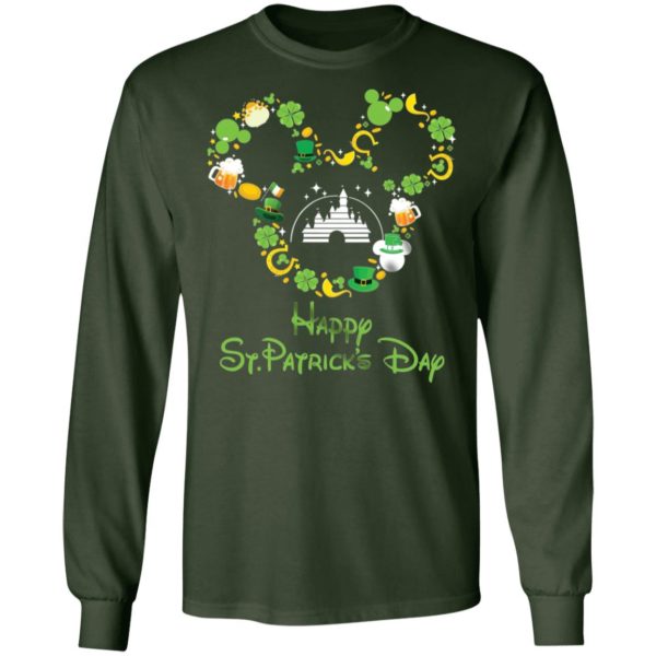 Mickey Castle Happy St. Patricks Day Shirt
