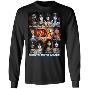 Characters Kiss Since 1973 Signatures Thank You For The Memories Shirt