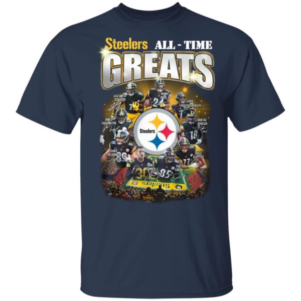 Pittsburgh Steelers All Time Greats Signatures Team Football Shirt