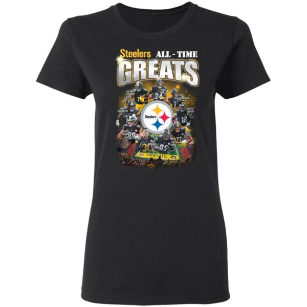 Pittsburgh Steelers All Time Greats Signatures Team Football Shirt