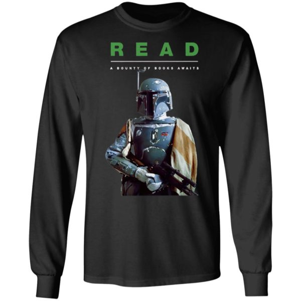 Boba Fett Star Wars Read A Bounty Of Books Awaits Shirt, Ladies Tee