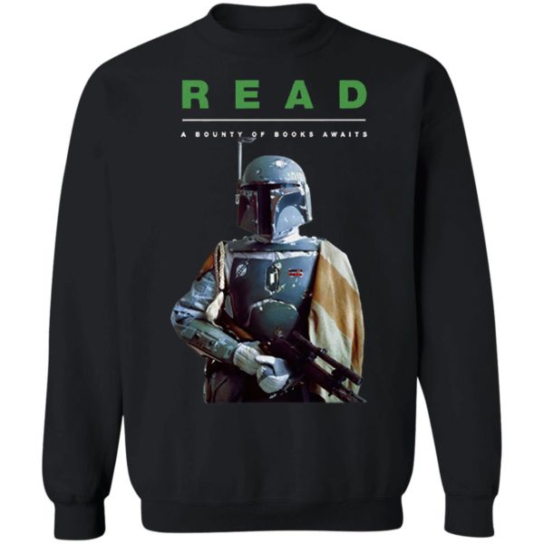 Boba Fett Star Wars Read A Bounty Of Books Awaits Shirt, Ladies Tee