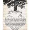 Dave Matthews Band You And Me Script Heart Song Lyric Quote Poster Canvas