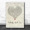 Blue October Home Script Heart Song Lyric Music Poster Canvas