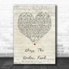 Rascal Flatts My Wish Script Heart Song Lyric Quote Poster Canvas