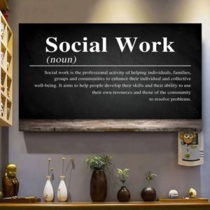 Social Work Definition For Lovers Poster Canvas