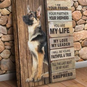 I am your friend partner your shepherd you are my life love leader i will be faithful true till last beat of heart Poster Canvas