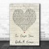 Blue October Home Script Heart Song Lyric Music Poster Canvas