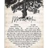 Kenny chesney me and you heart lyrics typography Poster Canvas