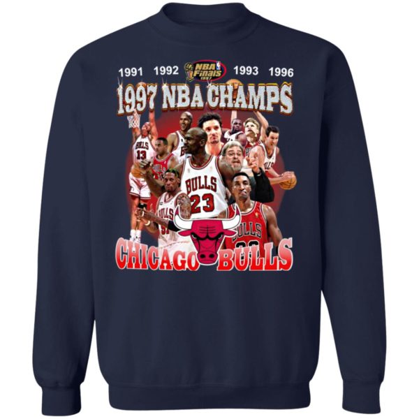 1997 Nba Champions Shirt, Chicago Bulls Shirt 1991 1992 1993 1996 Nba Champs Shirt