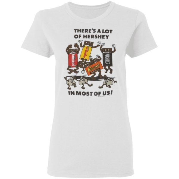 Hershey Chocolate There’s A Lot Of Hershey In Most Of Us Shirt