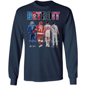 Detroit Detroit Lions Detroit Red Wings Detroit Pistons Detroit Tigers Stafford Larkin Griffin Mize Signatures Shirt