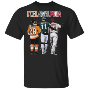 Philadelphia Philadelphia Eagles Philadelphia Flyers Primary Philadelphia Phillies Claude Giroux Signatures Shirt