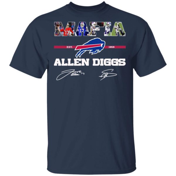Buffalo Bills Mafia Allen Diggs signatures shirt