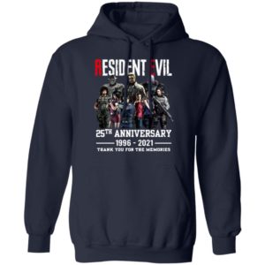 Resident Evil 25Th Anniversary 1996-2021 Thank You For The Memories Shirt