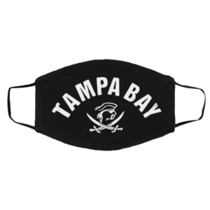 Red Tampa Bay Old School Pirate TB Cool Tampa Bay Mask