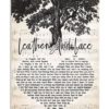 Lee Ann Womack I Hope You Dance Script Heart Song Lyric Quote Poster Canvas
