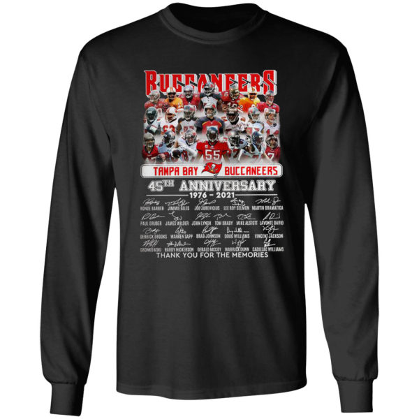 Buccaneers Tampa Bay Buccaneers 35TH Anniversary 1976 2021 signatures shirt