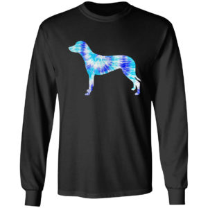Blue tie dye dalmatian dog lover hippie peace animal shirt
