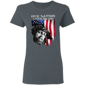 Jesus one nation under god American flag shirt