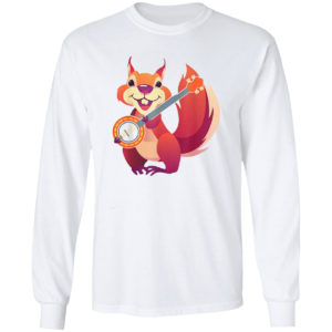 Squirrel Music Banjo Musician Rodent Small Animal Lover T-shirt