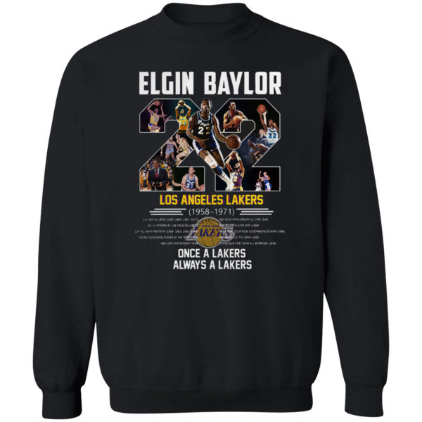 Elgin Baylor 22 Los Angeles Lakers 1958 1971 shirt