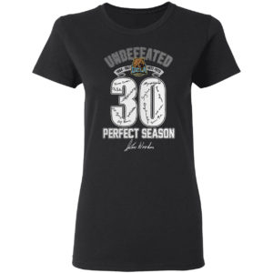 Undefeated 1964-1967 1972-1973 30 perfect season signatures shirt