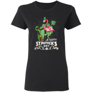 Flamingo Happy St Patrick’s Day Shirt