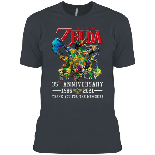 The Legend Of Zelda 35Th Anniversary 1986 2021 Thank You For The Memories Shirt