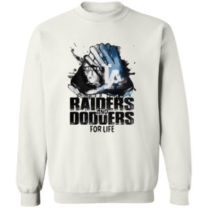 Oakland Raiders And Los Angeles Dodgers For Life Art Shirt