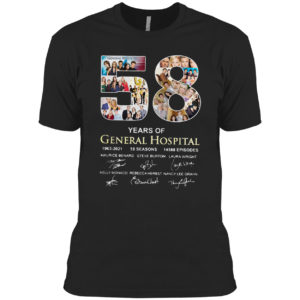 58 years of General Hospital 1963 2021 signature shirt