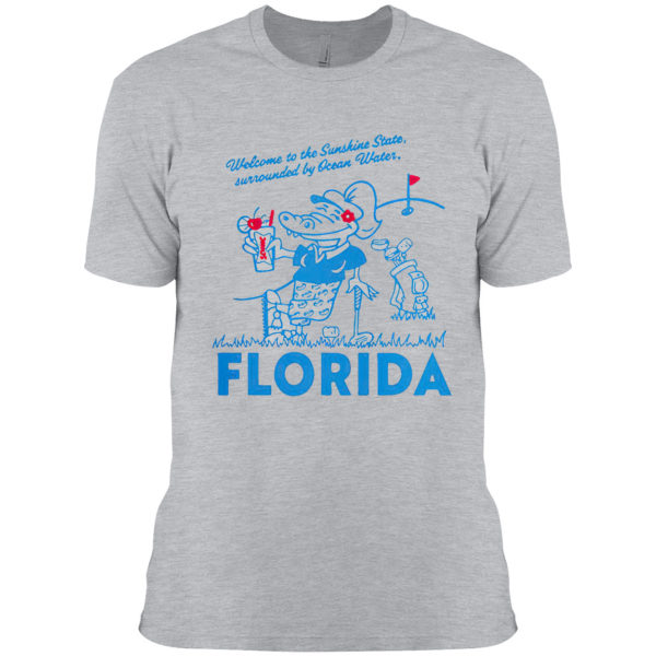 Sonic Welcome To The Sunshine State Surrounded By Ocean Water Florida Shirt