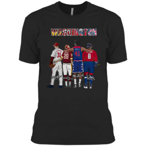 Washington Sport Teams With Scherzer Green Unseld And Ovechkin Signatures Shirt