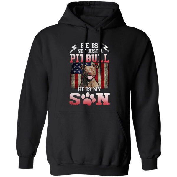 He is not just a Pitbull he is my Son American flag shirt